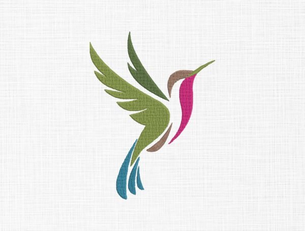 Hamming Bird Embroidery Design - 5 Sizes