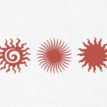 Boho Sun Embroidery Design - 5 Sizes