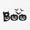 Boo Pumpkin Embroidery Design - 5 Sizes
