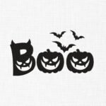 Boo Pumpkin Embroidery Design - 5 Sizes