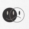 Smiley and Sad Face Emoji Embroidery Design - 5 Sizes