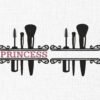 Make Up Tools Monogram Embroidery Design - 5 Sizes