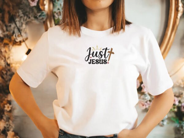 Just Jesus Embroidery Design - 5 Sizes - Image 2