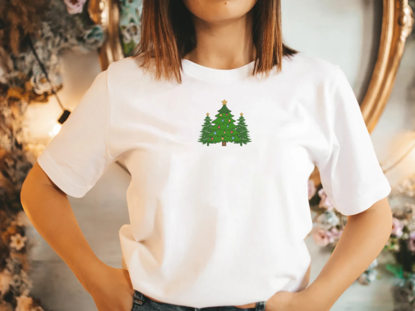 Christmas trees Embroidery Design - 5 Sizes - Image 2