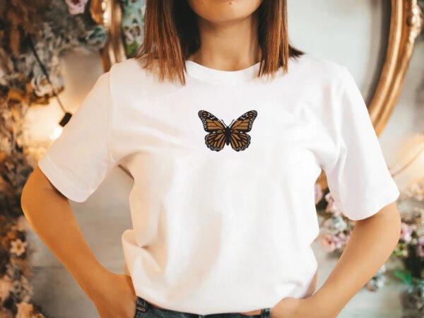 Monarch Butterfly Embroidery Design - 5 Sizes - Image 2