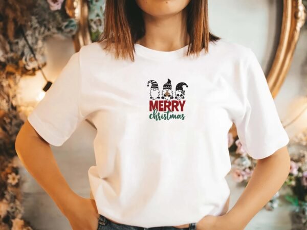Merry Christmas Gnome Embroidery Design - 5 Sizes - Image 2