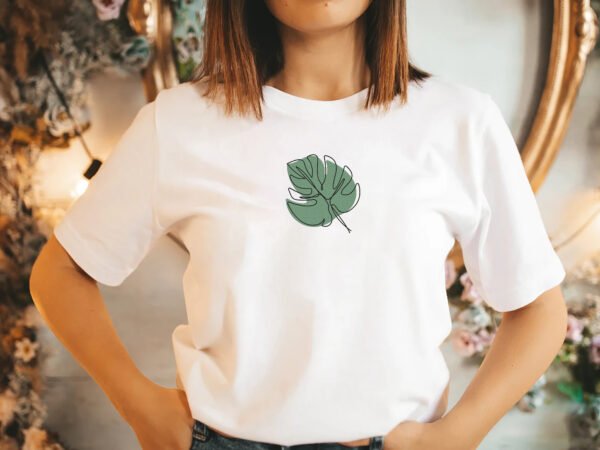 Monstera leaf Embroidery Design - 6 sizes - Image 2