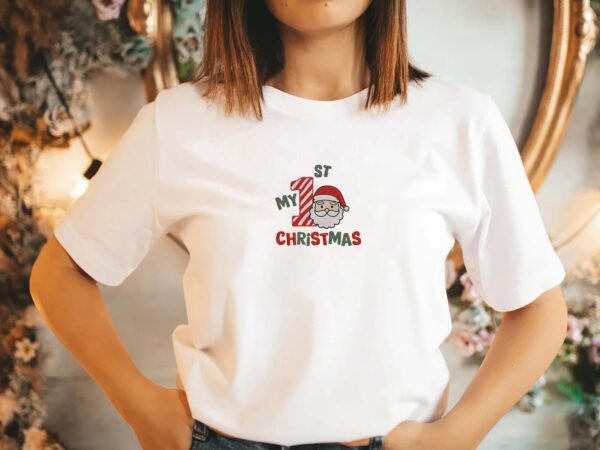 My First Christmas Embroidery Design - 5 Sizes - Image 2