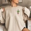 Christmas Grinch Hands Heart Embroidery Design - 5 Sizes - Image 3