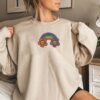 Floral Rainbow Embroidery Design - 5 Sizes - Image 2