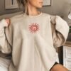 Boho Sun Embroidery Design - 5 Sizes - Image 3