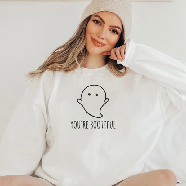 You're Bootiful Ghost Embroidery Design - 5 Sizes - Image 2