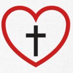 Holy Cross In Heart Embroidery Design -5 Sizes
