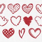 Mini Hearts Bundle Embroidery Design - 5 Sizes