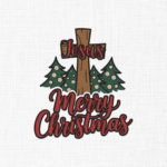 Jesus Merry Christmas Embroidery Design - 5 Sizes