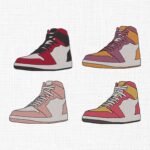 Sneakers Bundle Embroidery Design - 5 Sizes