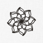 Mandala Flower Embroidery Design - 5 Sizes