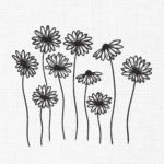Flowers Embroidery Design - 5 Sizes