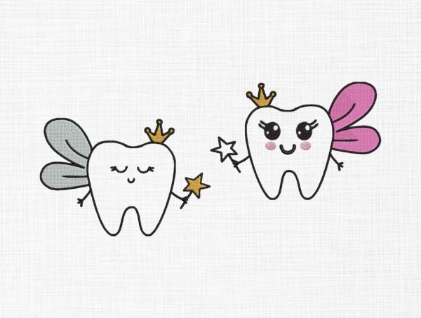 Tooth Fairies Bundle Embroidery Design - 5 Sizes