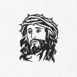 Jesus Face Embroidery Design - 5 Sizes