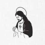 Jesus Face Embroidery Design - 5 Sizes