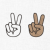 Victory sign Embroidery Design - 5 Sizes