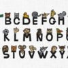 Animals Alphabets Embroidery Design - 5 Sizes