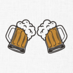 Cheers Beer Embroidery Design - 5 Sizes