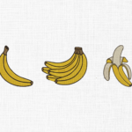 Banana Bundle Embroidery Design - 5 Sizes
