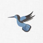 Bird Embroidery Design - 5 Sizes