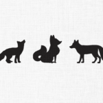 Fox Silhouette Embroidery Design - 5 Sizes