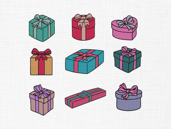 Gifts Bundle Embroidery Design - 5 Sizes