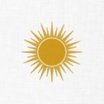 Sun Embroidery Design - 5 Sizes