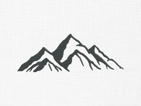 Mountain Embroidery Design - 5 Sizes