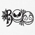 Halloween Horror Faces Embroidery Design - 5 Sizes