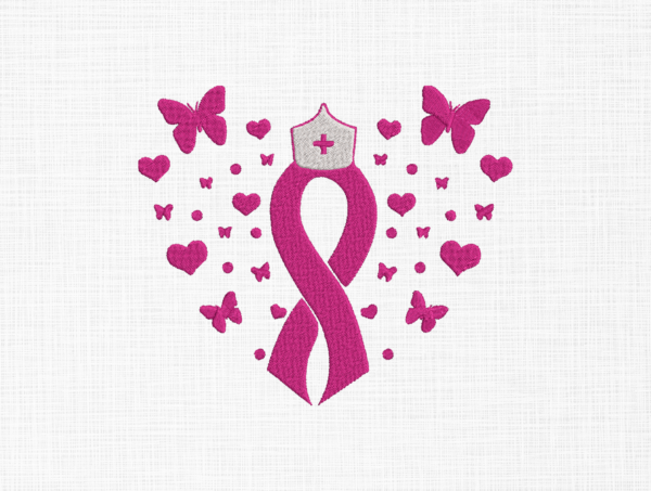 Cancer Awareness Embroidery Design - 5 Sizes