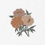 Japanese Bunching Flower Embroidery Design - 5 Sizes