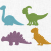Dinosaurs Bundle Embroidery Design - 5 Sizes