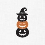 Halloween Pumpkin  Embroidery Design - 5 Sizes