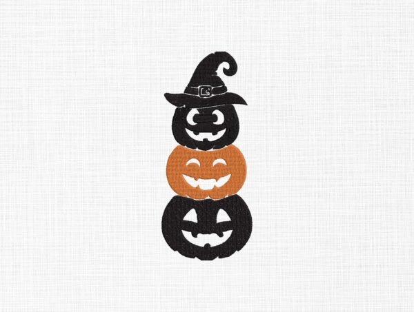 Halloween Pumpkin  Embroidery Design - 5 Sizes