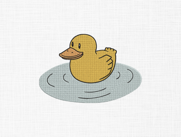 Duck Embroidery Design - 5 Sizes