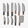Knife Bundle Embroidery Design - 5 Sizes