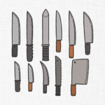 Knife Bundle Embroidery Design - 5 Sizes