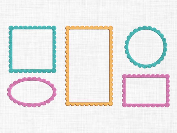 Frames Bundle Embroidery Design - 5 Sizes
