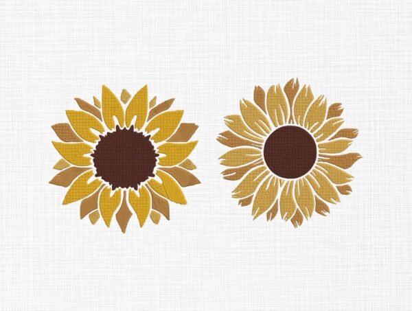 Sunflowers Embroidery Design - 5 Sizes