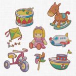 Toys Bundle Embroidery Design - 5 Sizes