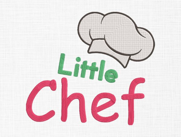 Little Chef Embroidery Design - 5 Sizes