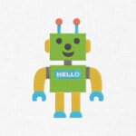 Robot Embroidery Design - 5 Sizes