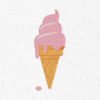 Melting Ice Cream Embroidery Design - 5 Sizes