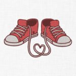 Sneakers Embroidery Design - 5 Sizes